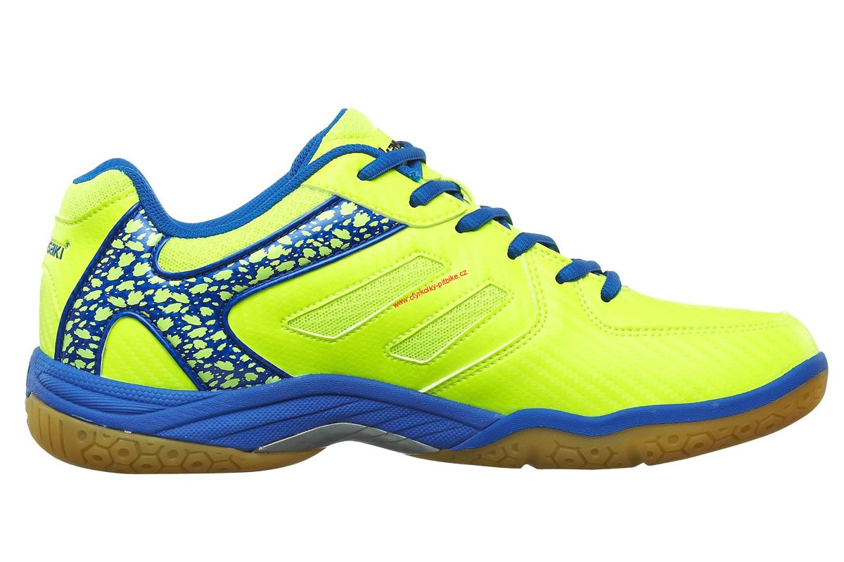 Boty na badminton Kawasaki modro-zelené