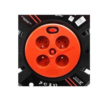 Prodlužovací kabel 50m na kovovém bubnu