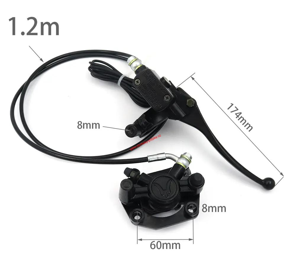 Kompletní hydraulická brzd elektrokoloběžky 120cm