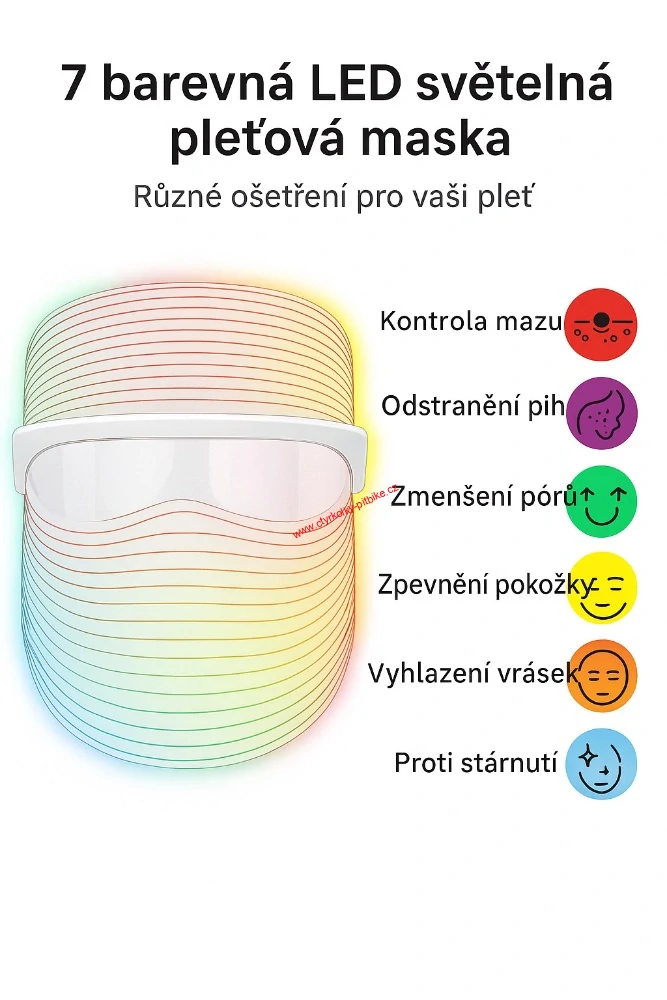 Maska na obličej LED terapie