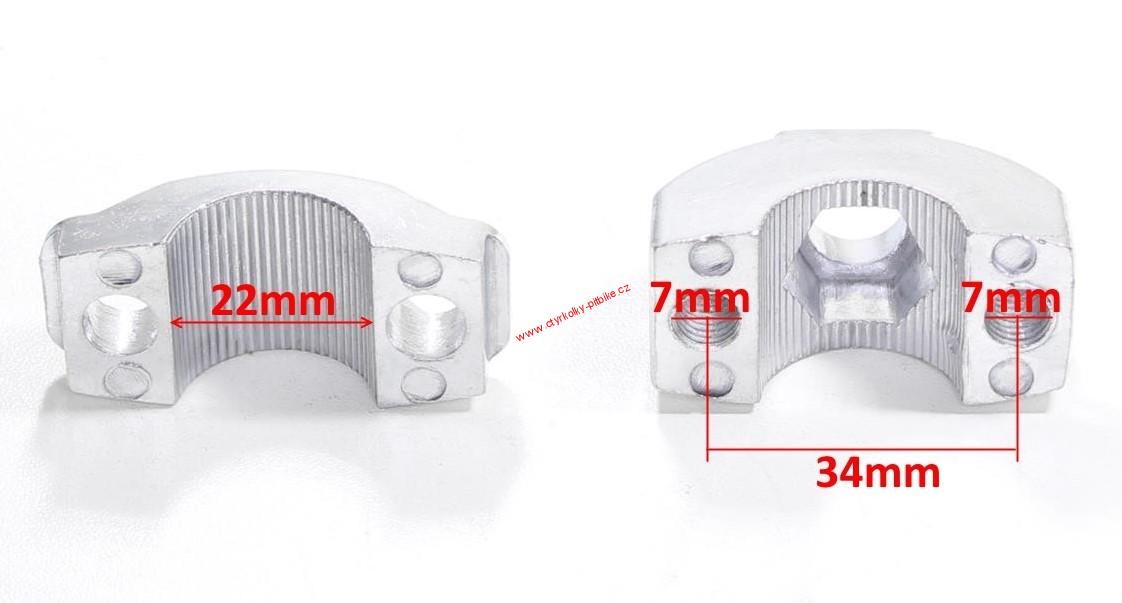 Klemy na řidítek minicross