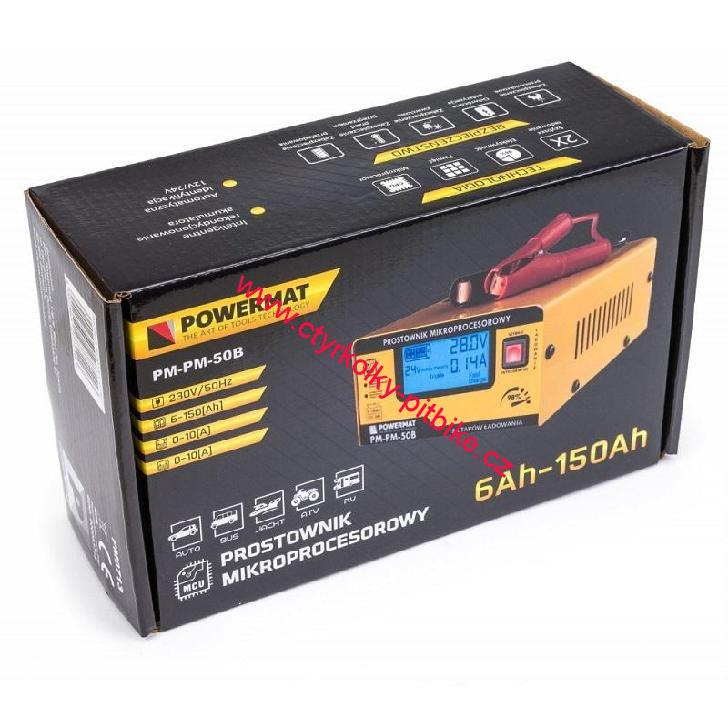 Autonabíječka Powermat se 12/24V 6Ah-150Ah