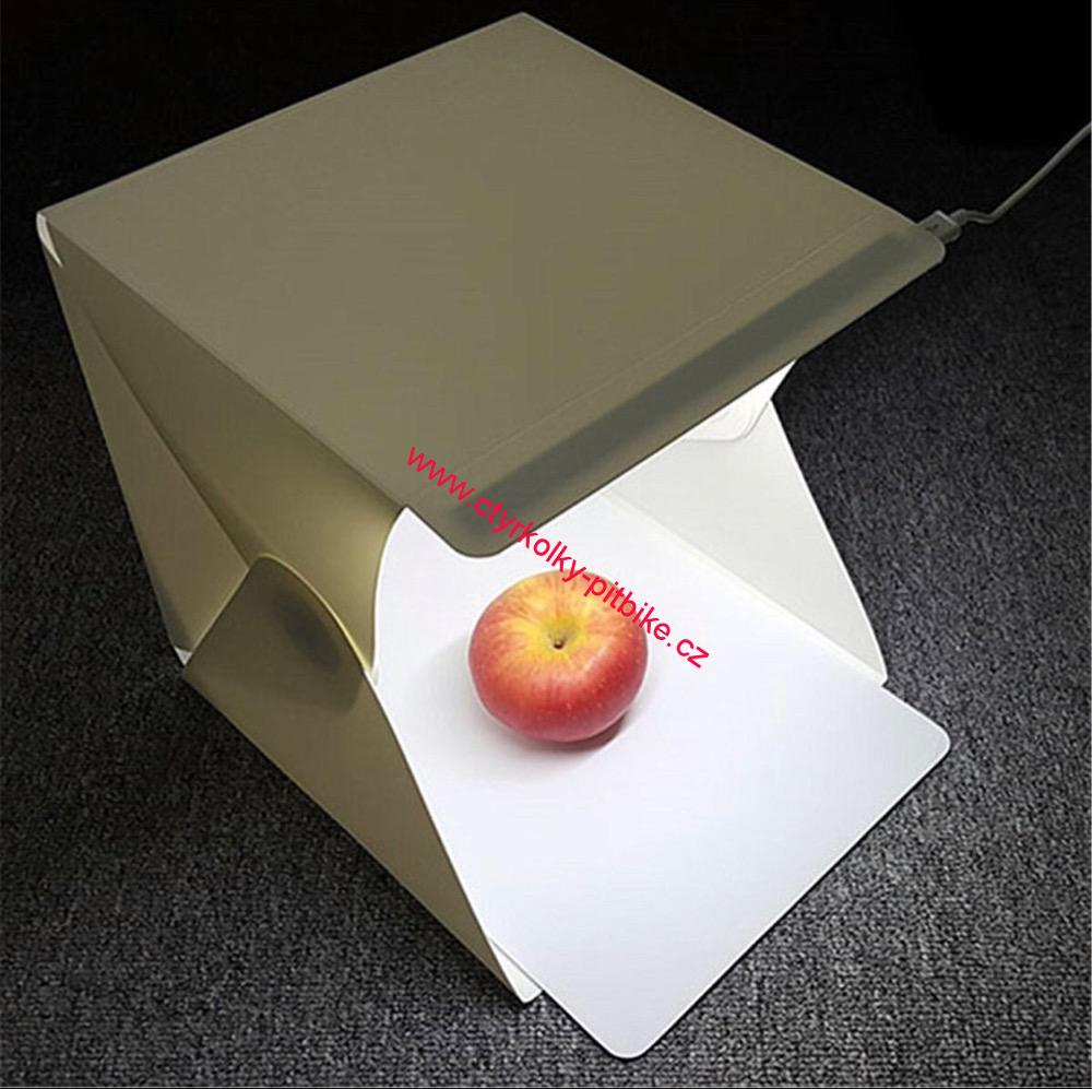Foto studio 20x20x20cm s LED světlem