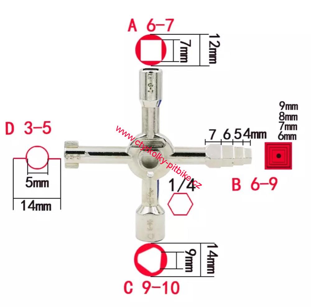 Sada klíčů na elektro skříňky a HUP 15v1