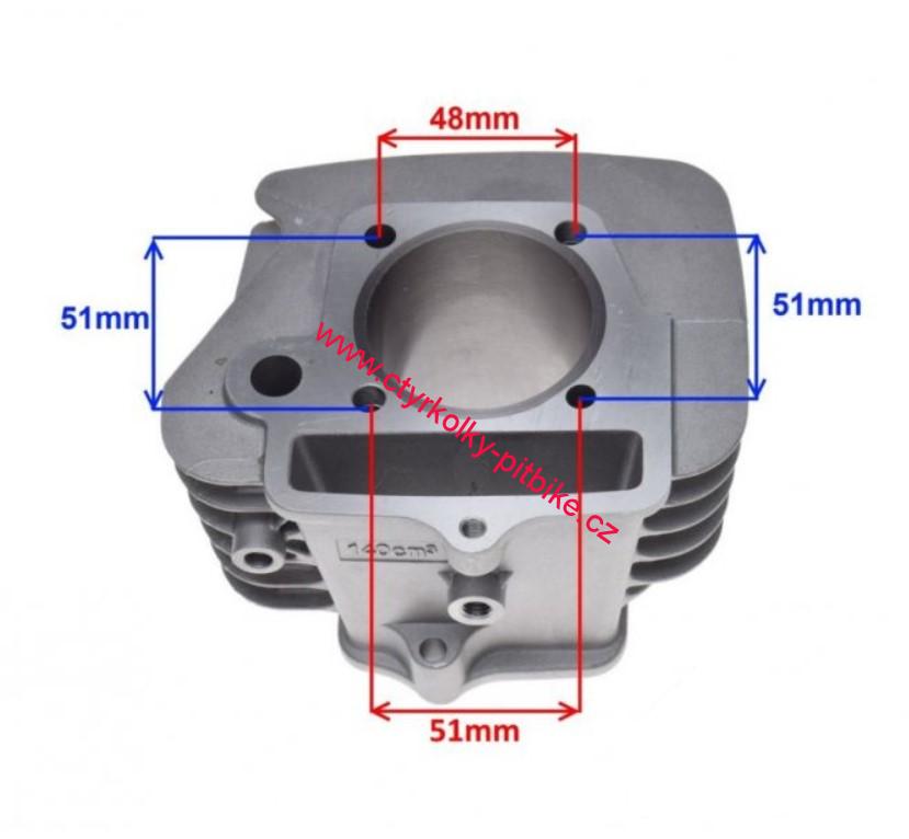 Pístní sada s válcem pitbike YX140cc