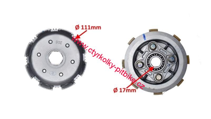 Spojka pitbike 125cc motor 156FMI