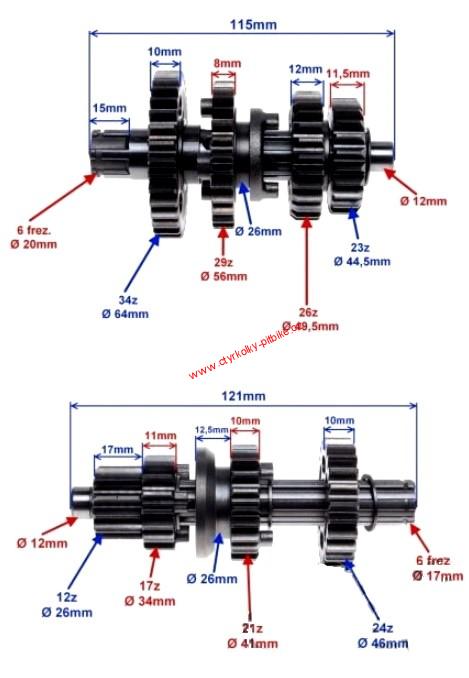 Převodovka pro motor 154FMI