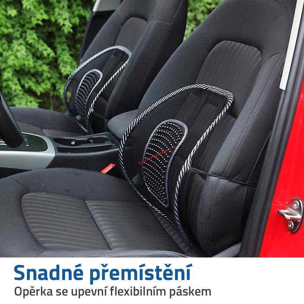 Ergonomická opěrka zad masážní