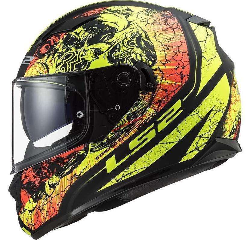 Integrální moto přilba LS2 FF320 STREAM EVO THRONE BLACK-YELLOW vel. S - XL