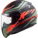 Integrální moto helma LS2 FF353 RAPID GALE MATT BLACK RED GREEN