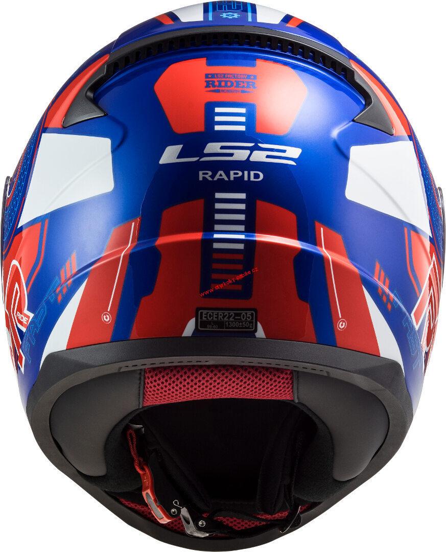 Integrální moto přilba LS2 FF353 Rapid Stratus blue red white