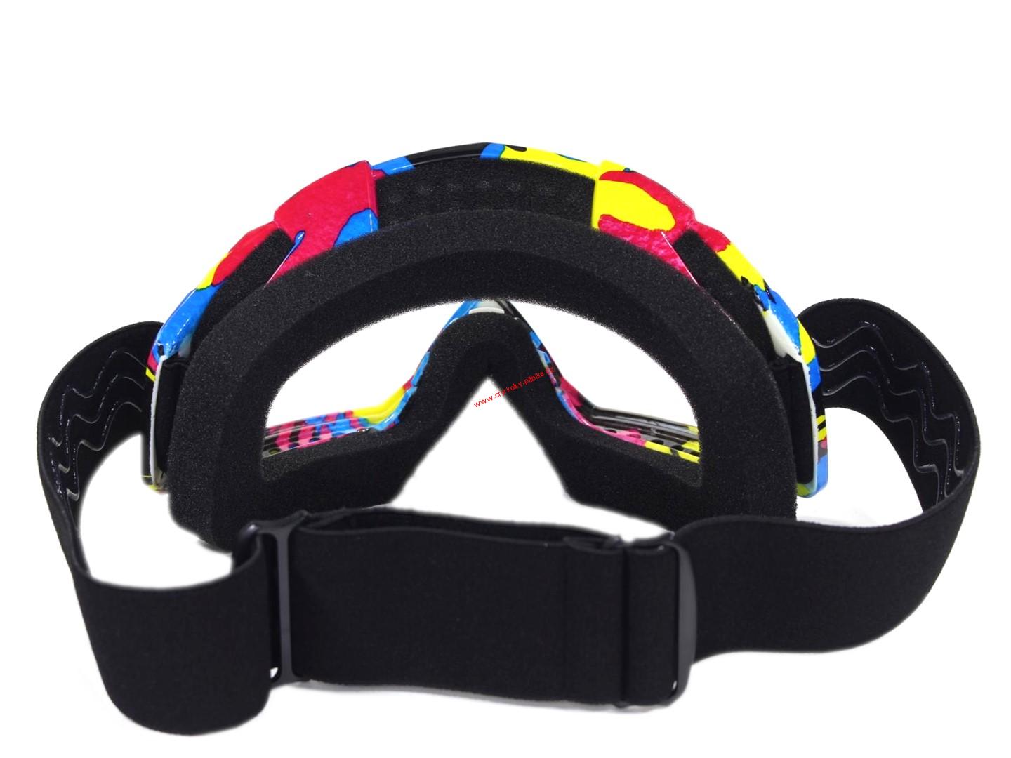 Brýle pro motokros v barevném provedení