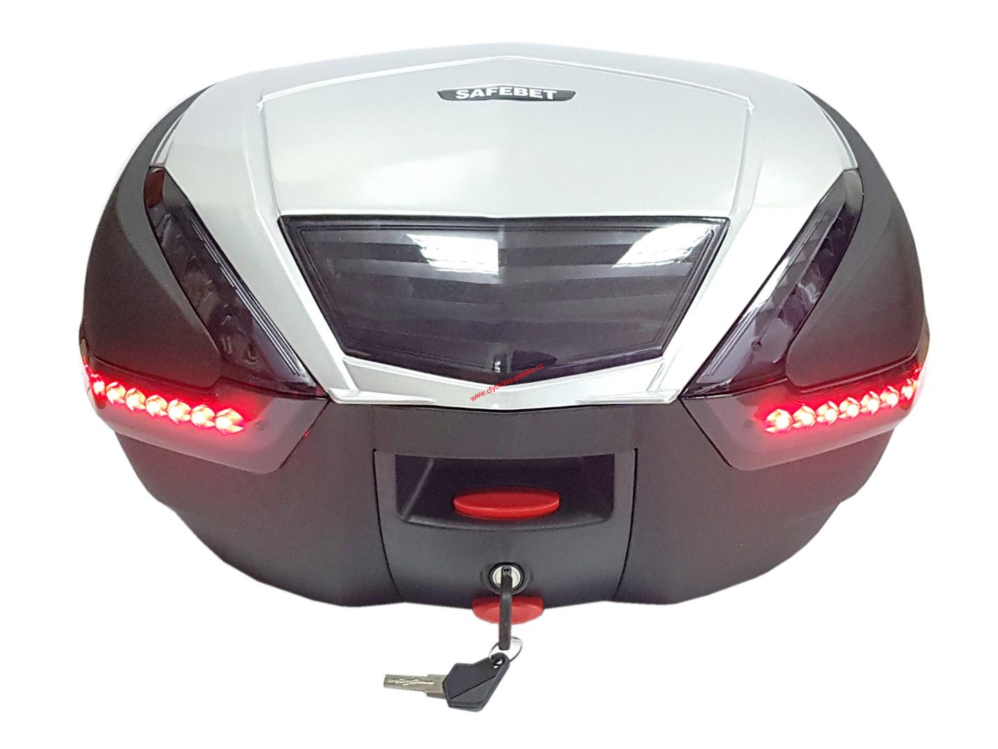 Moto kufr 59×45×32cm 48L stříbrný