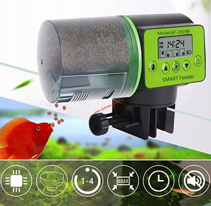 Krmítko pro akvarijní ryby