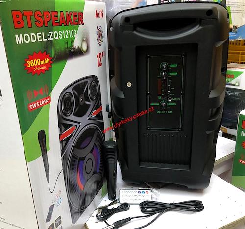 Reproduktor bluetooth s mikrofonem pro karaoke 30W