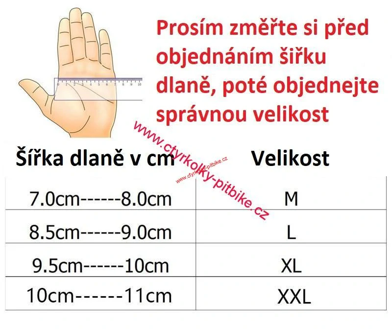 Moto cross rukavice Nitro červené