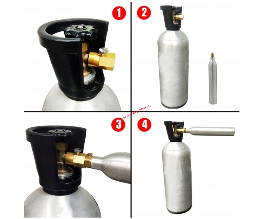 Plnící ventil na láhve Sodastream CO2