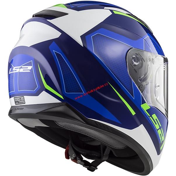 Integrální moto přilba LS2 FF320 STREAM EVO AXIS BLUE WHITE vel. S - XXL