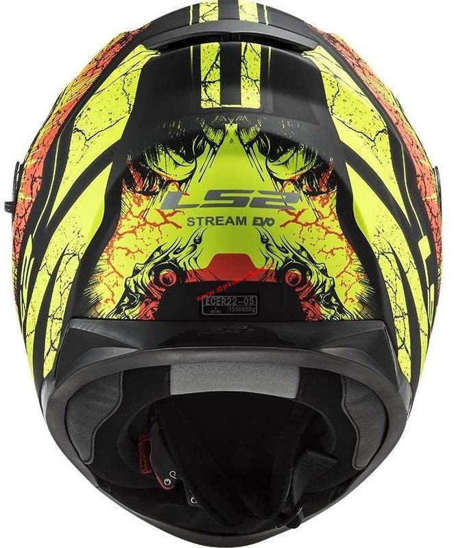 Integrální moto přilba LS2 FF320 STREAM EVO THRONE BLACK-YELLOW vel. S - XL