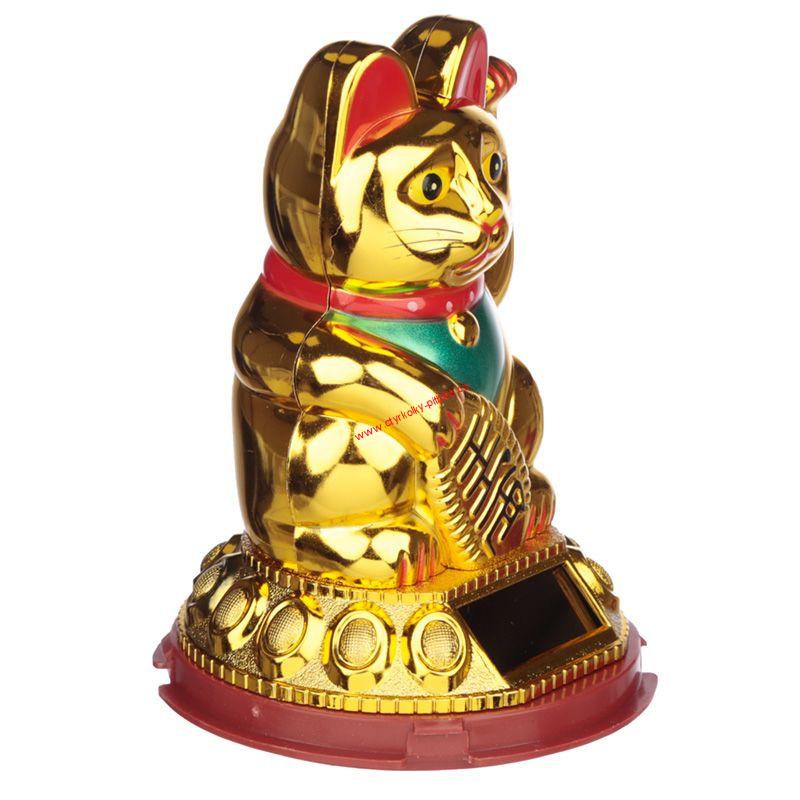 Maneki mávající kočka štěstí a hojnosti
