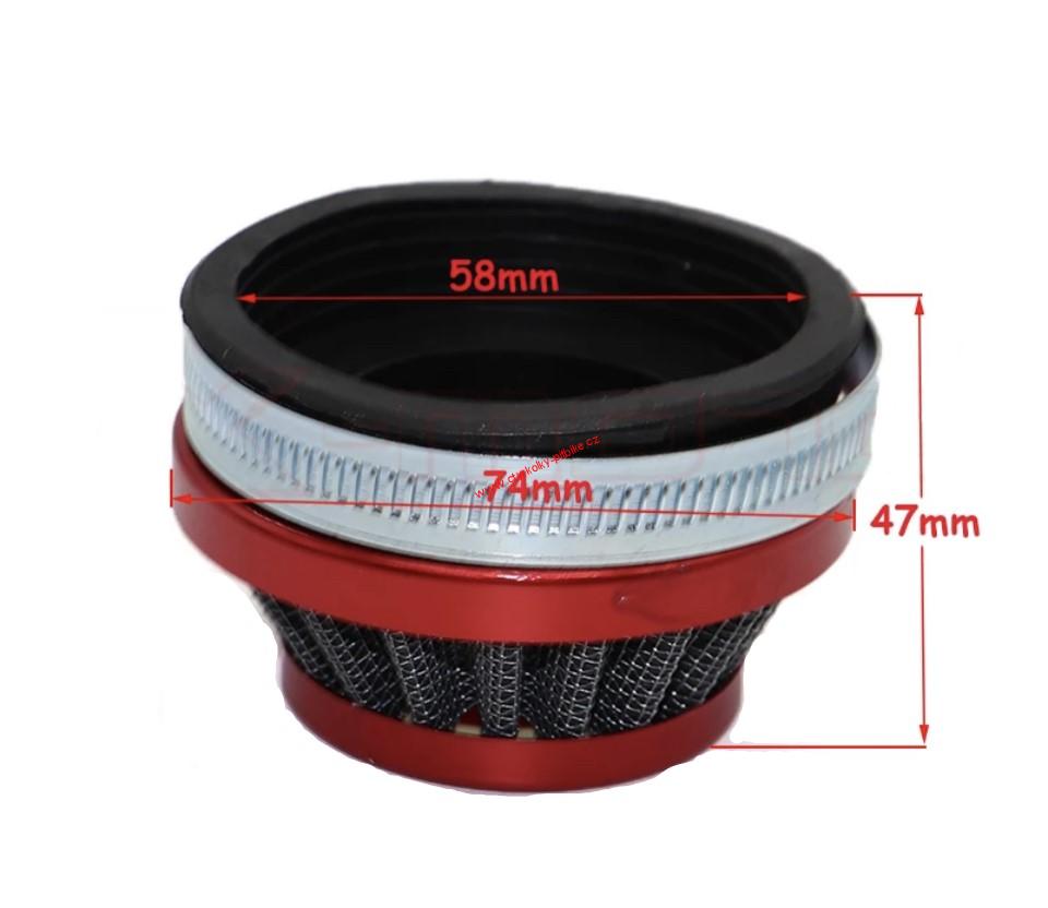 Vzduchový filtr Sport red 58mm