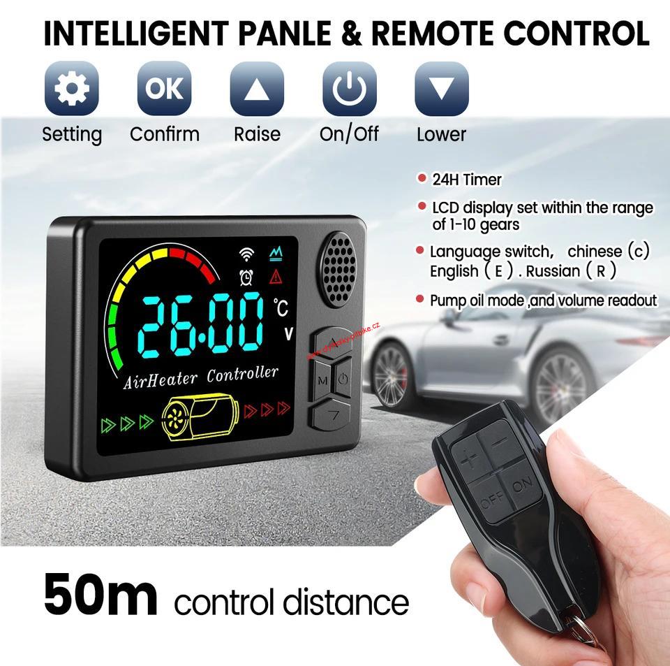 Naftové nezávislé topení 12V/24V/230V s Bluetooth