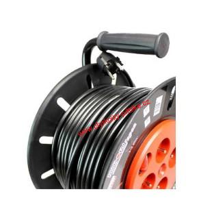 Prodlužovací kabel 50m na kovovém bubnu