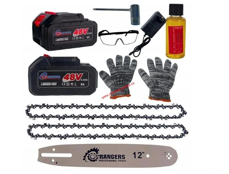 Aku řetězová pila 48V 6Ah 12"