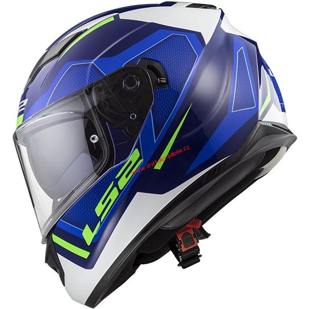 Integrální moto přilba LS2 FF320 STREAM EVO AXIS BLUE WHITE vel. S - XXL