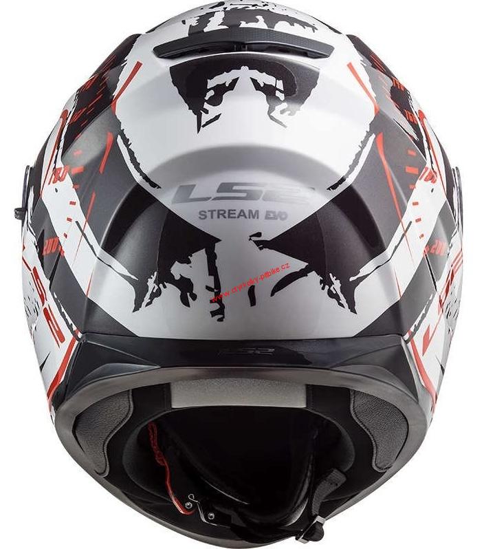 Integrální moto přilba LS2 FF320 STREAM EVO TACHO WHITE-BLACK-RED vel. XXS - XXL