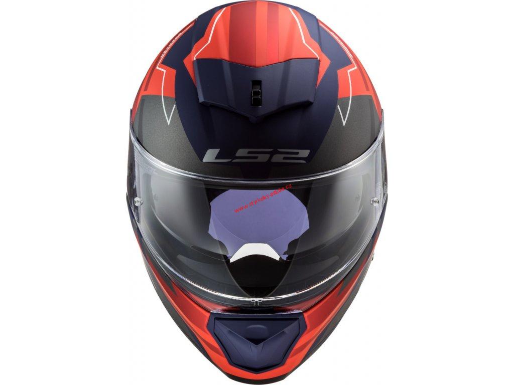 Integrální moto přilba LS2 FF390 Breaker Evo Beta matt red blue