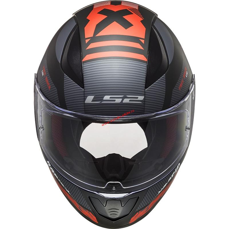 Integrální moto helma LS2 FF353 Rapid Xtreet matt black red ukončen