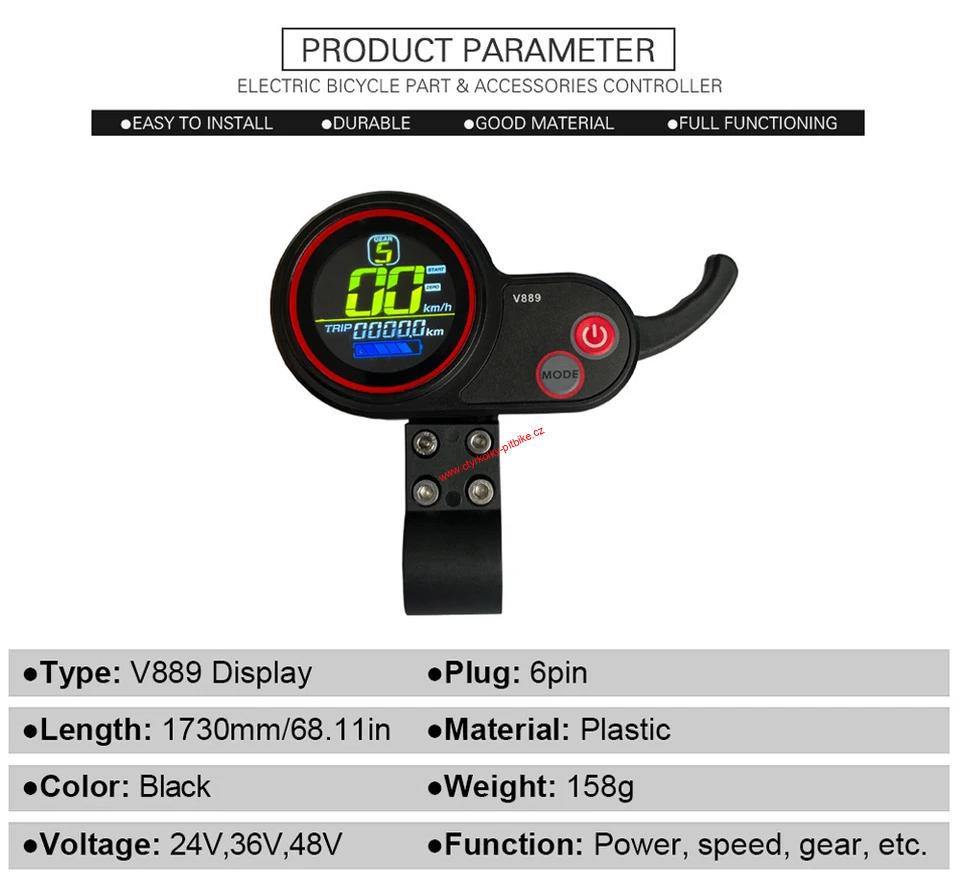 Plynová páčka na elektrokoloběžku 6PIN V889