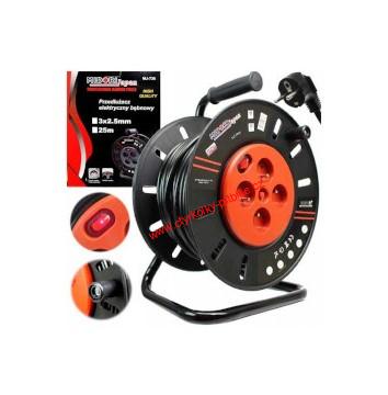 Prodlužovací kabel 50m na kovovém bubnu