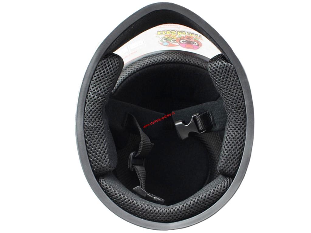 Dětská moto helma integrální černá