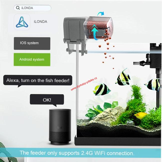 Wifi krmítko pro akvarijní ryby