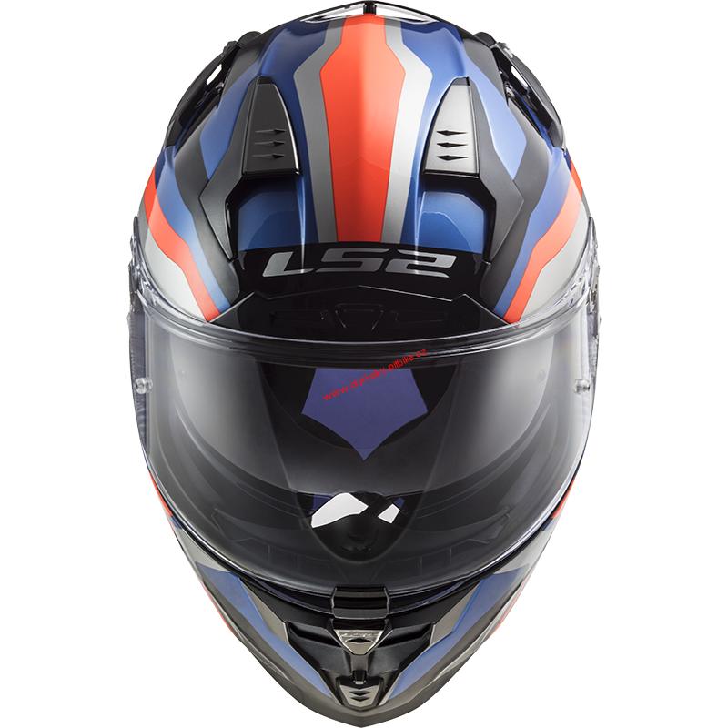 Integrální moto helma LS2 FF327 CHALLENGER GALACTIC BLUE ORANGE