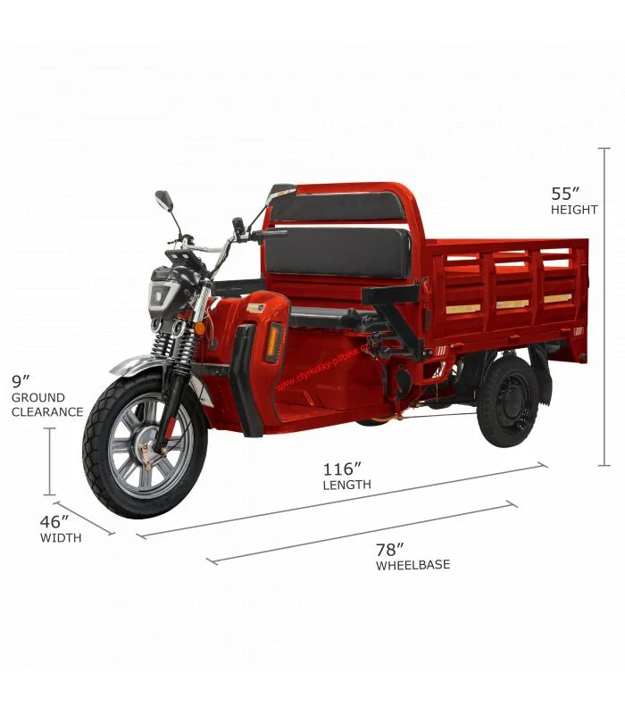 Pracovní tříkolka rikša Cargo E-DSL150 - 2025 72V 45Ah -2800W